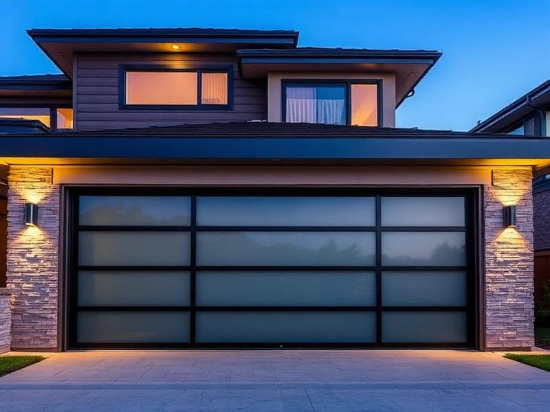 Modern Glass Garage Door